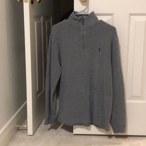 Polo Ralph Lauren 1/4 Zip Sweater w/ forest green polo logo Size M